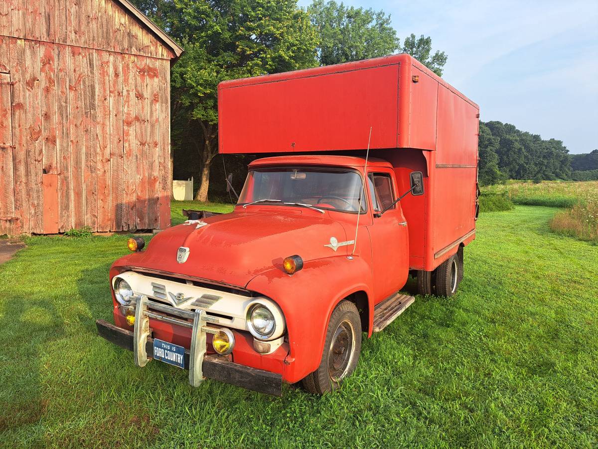 Ford-f350-1956-red