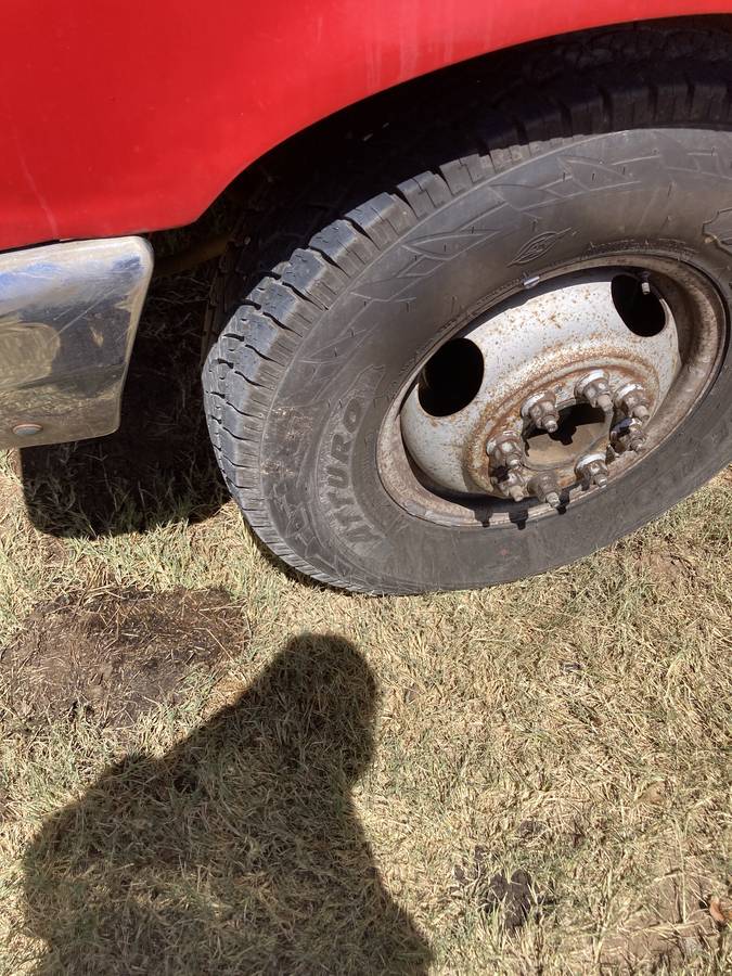 Ford-f350-diesel-1988-red-1