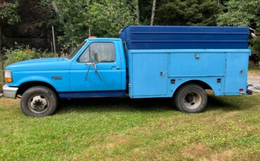 Ford-f350-dually-diesel-1992-blue-1