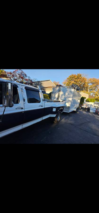 Ford-f350-dually-diesel-1994-white-2