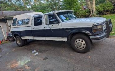 Ford-f350-dually-diesel-1994-white