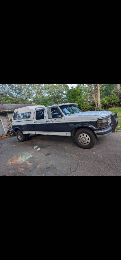Ford-f350-dually-diesel-1994-white