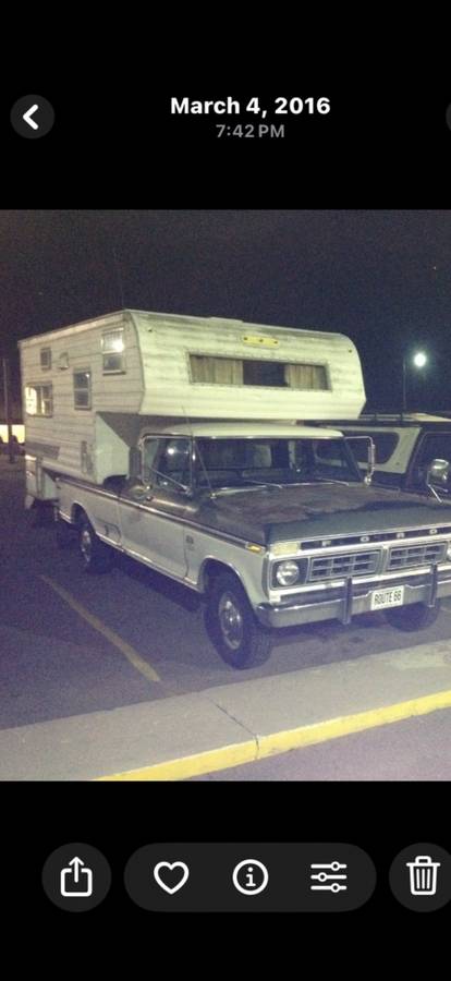 Ford-f350-super-cab-camper-special-1976-green-14