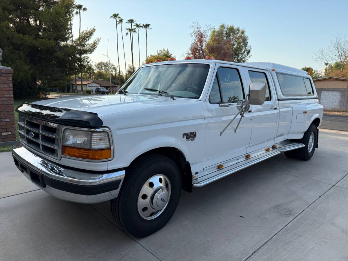 Ford-f350-super-duty-diesel-1995-white-1