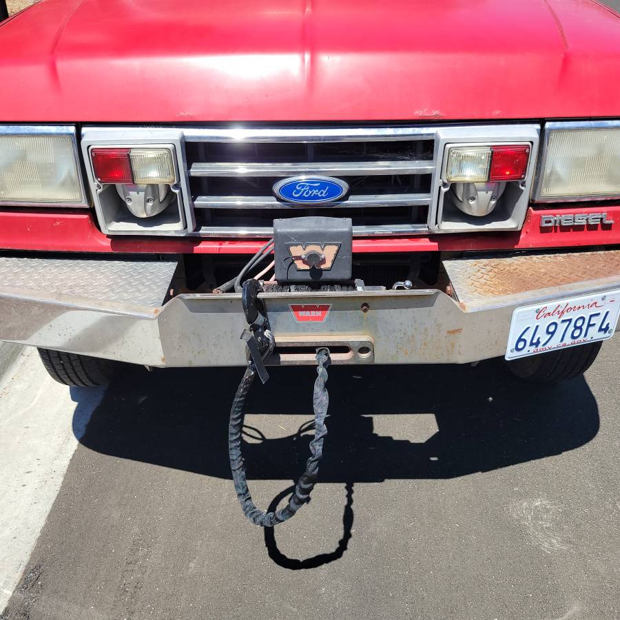 Ford-f350-super-duty-xlt-diesel-1990-red-1