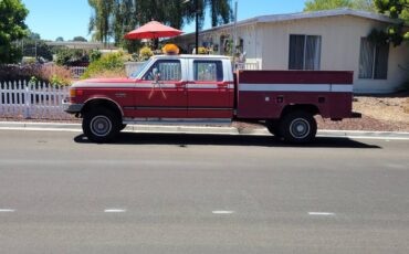 Ford-f350-super-duty-xlt-diesel-1990-red