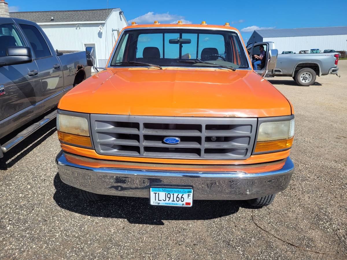 Ford-f350-xl-1994-orange-2