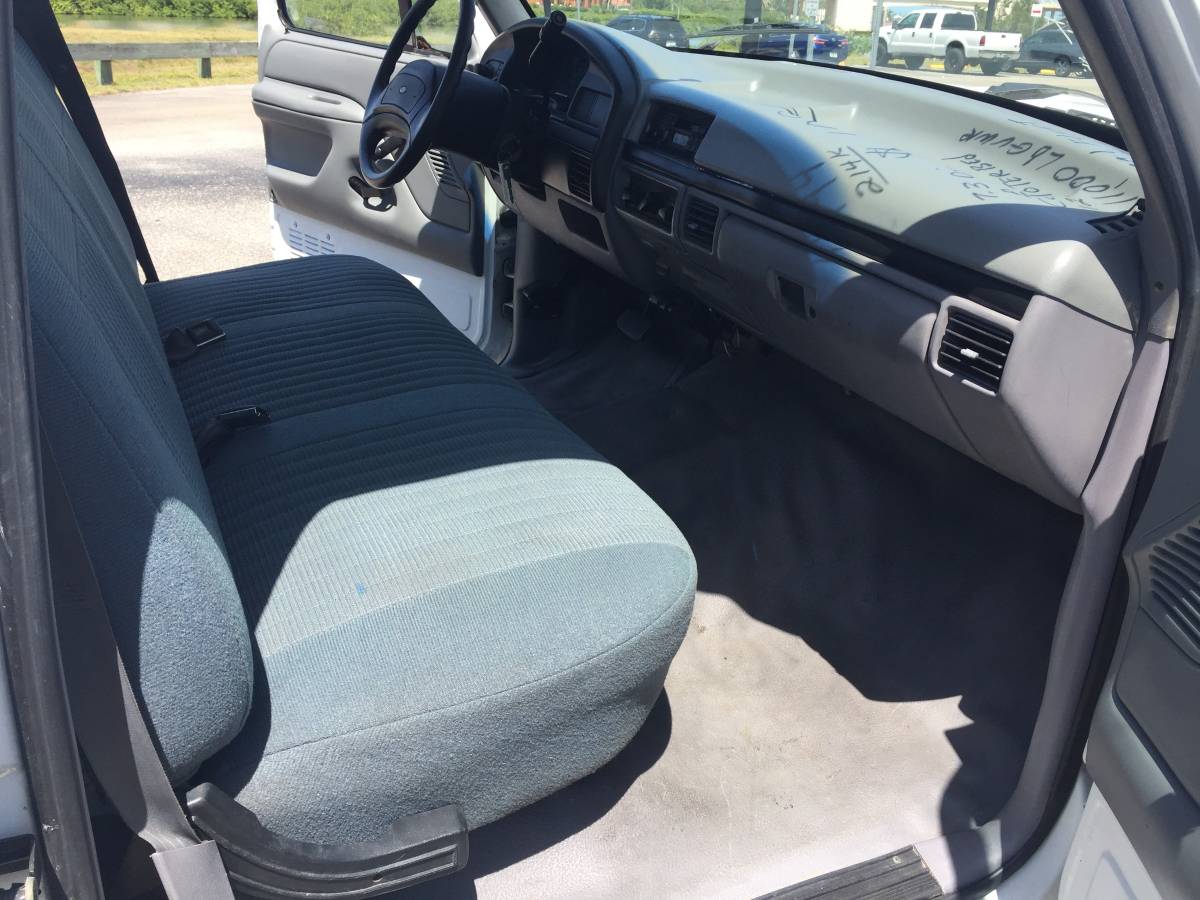 Ford-f350-xl-flat-bed-diesel-1994-white-12
