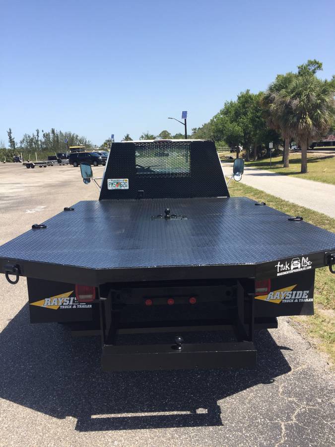 Ford-f350-xl-flat-bed-diesel-1994-white-8