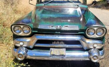 Gmc-100-fleetside-truck-1958-green-1