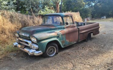 Gmc-100-fleetside-truck-1958-green-7