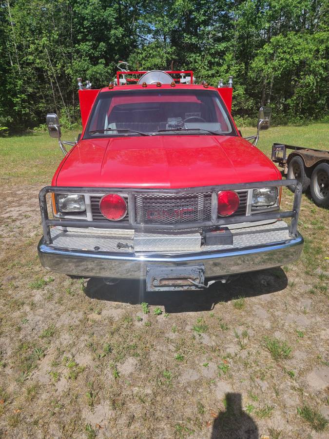 Gmc-sierra-3500-sl-1991-red-1