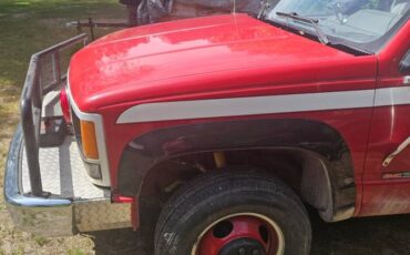 Gmc-sierra-3500-sl-1991-red