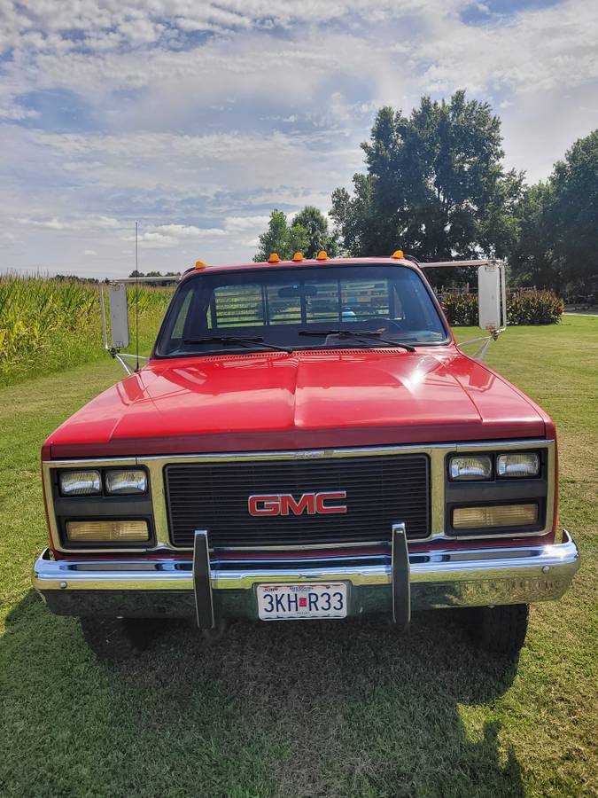 Gmc-v-3500-sierra-sl-4x4-with-flatbed-1989-red-2
