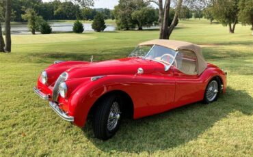 Jaguar-Xk120-1952-Red-Beige-8