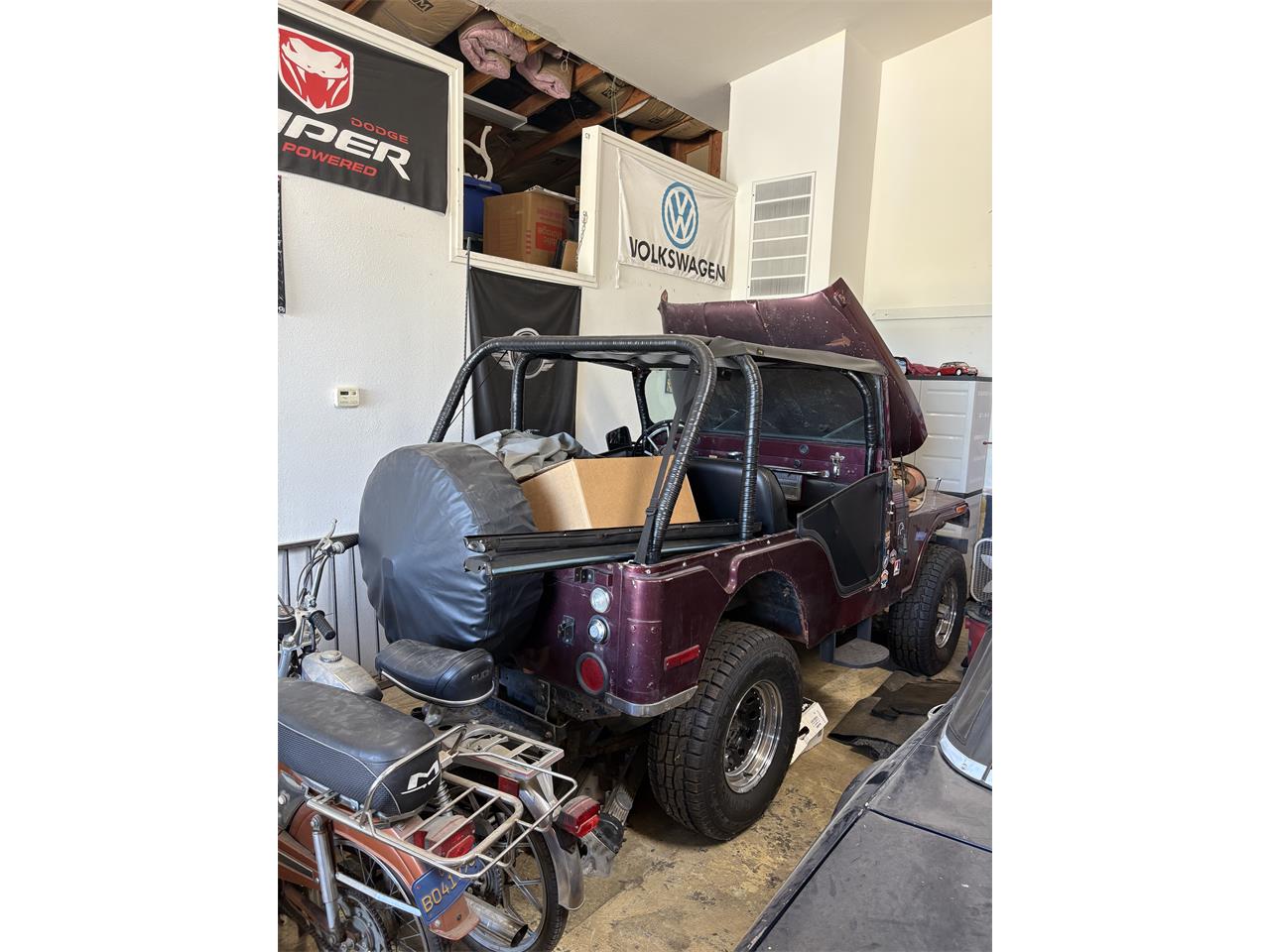 Jeep-Cj5-1972-Burgandy-Black-7