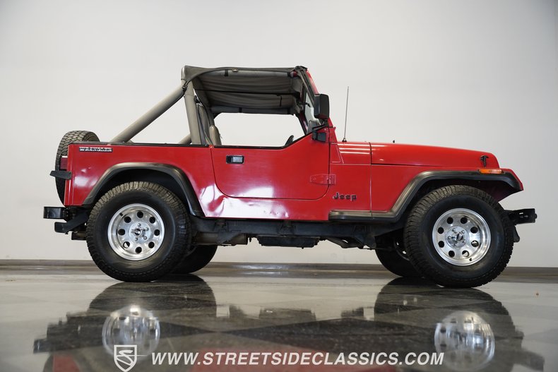 Jeep-Wrangler-1989-Bright-red-Tan-1