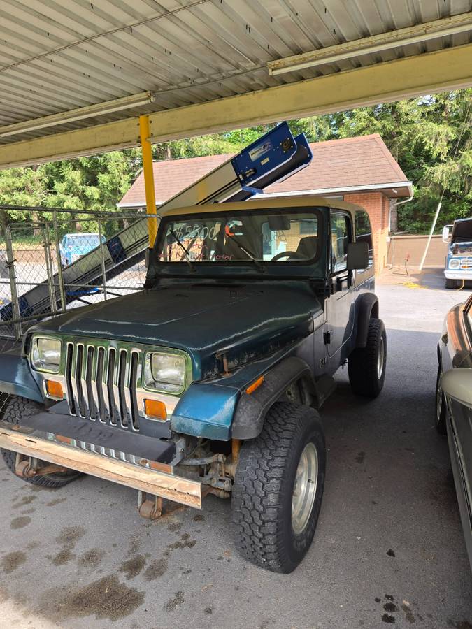 Jeep-wrangler-1995-green