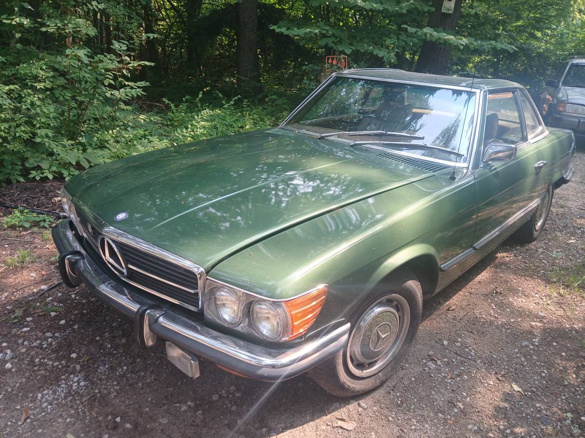 Mercedes-350-sl-1972-green-1
