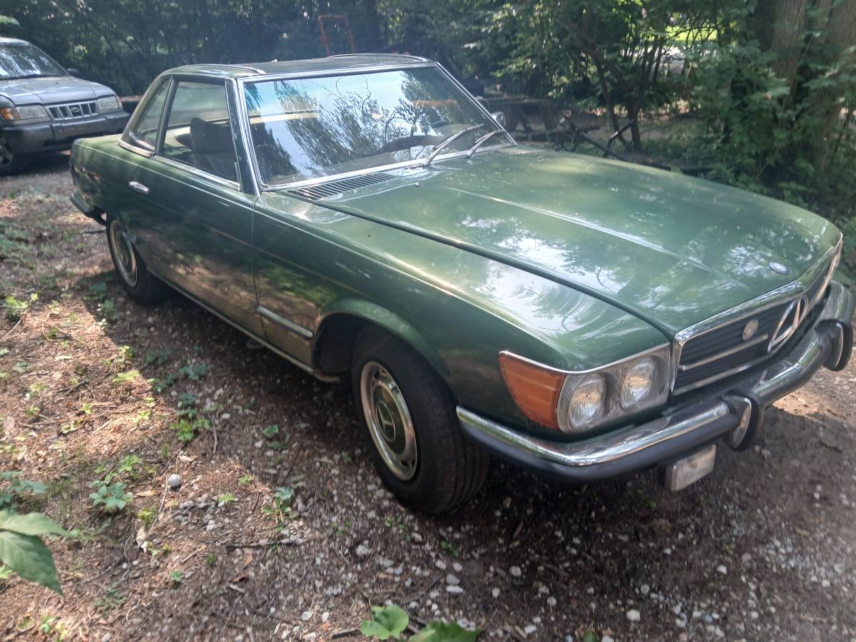 Mercedes-350-sl-1972-green-2