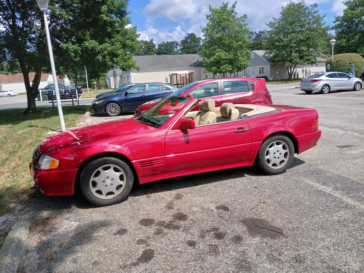 Mercedes-500-sl-1995-red-2
