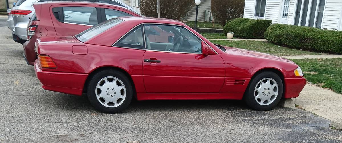 Mercedes-500-sl-1995-red