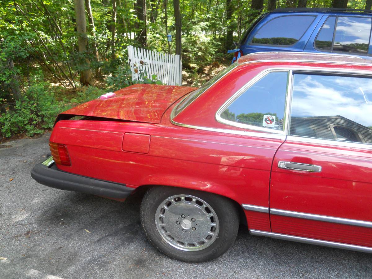Mercedes-560sl-1987-red