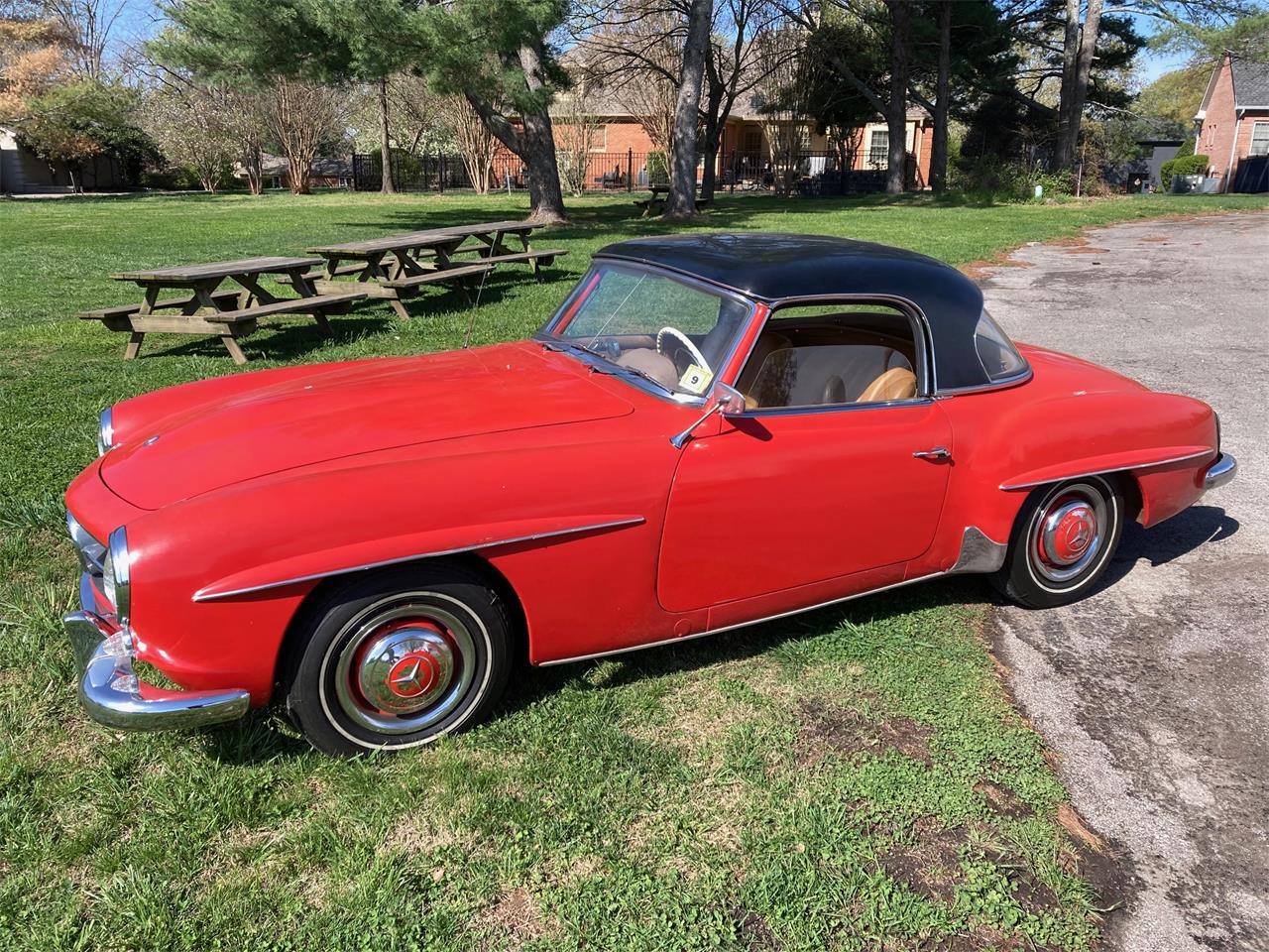 Mercedes-benz-190sl-1963-Red-Camel