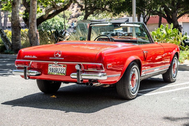 Mercedes-benz-280sl-1968-Red