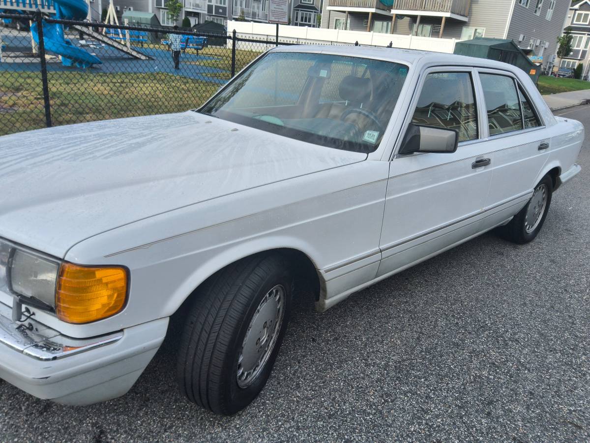 Mercedes-benz-350-sd-diesel-1991-white-1