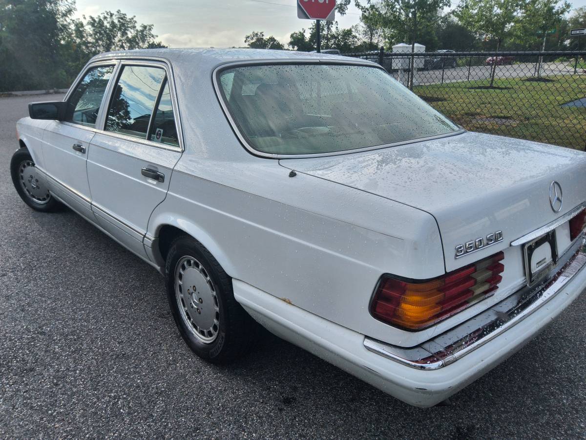 Mercedes-benz-350-sd-diesel-1991-white-2