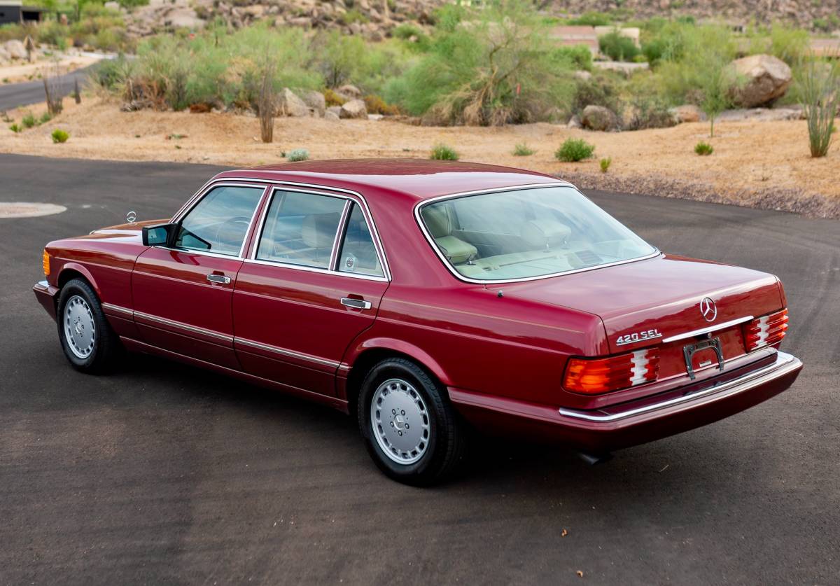Mercedes-benz-420-sel-1990-red-2