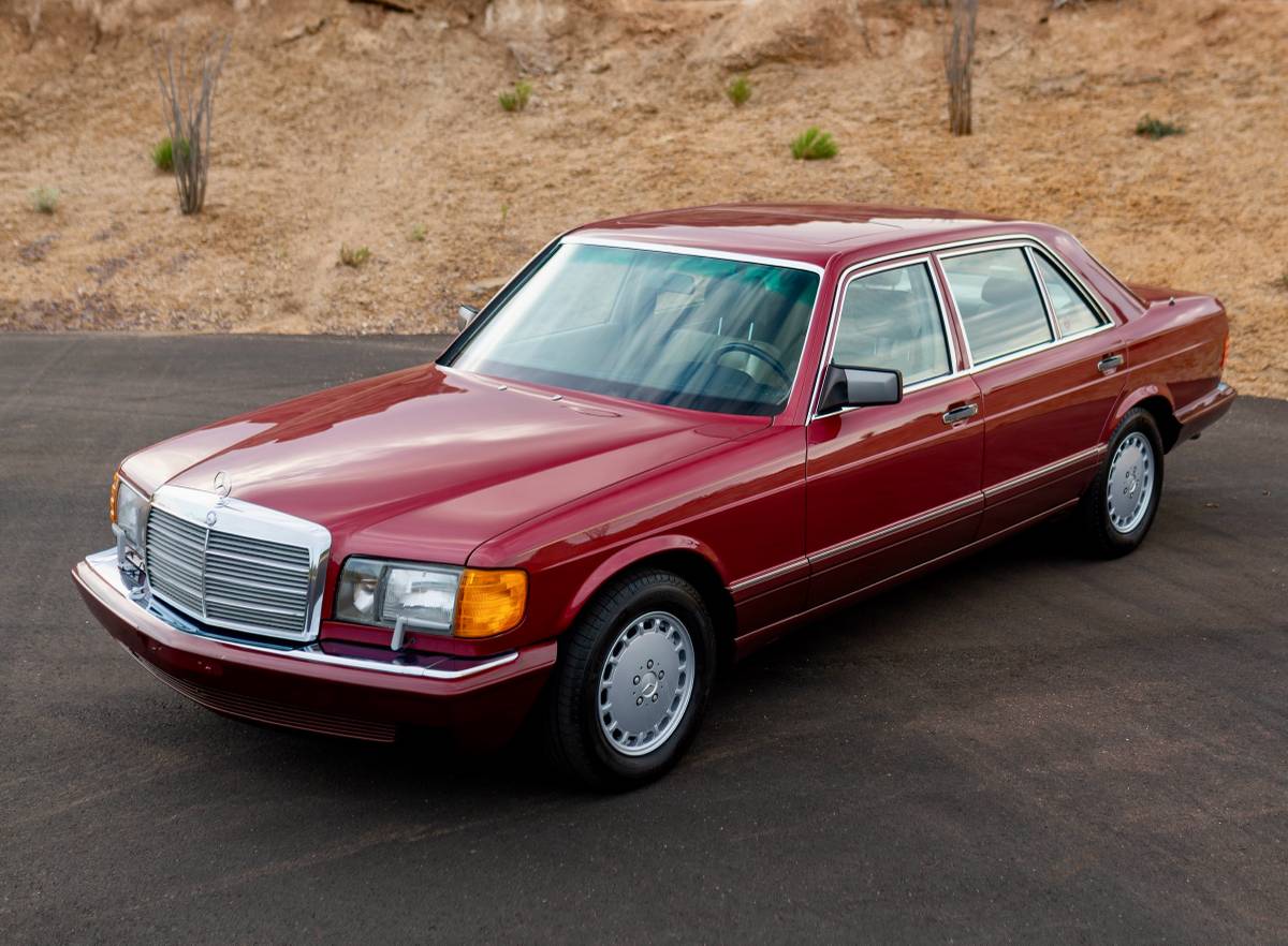 Mercedes-benz-420-sel-1990-red