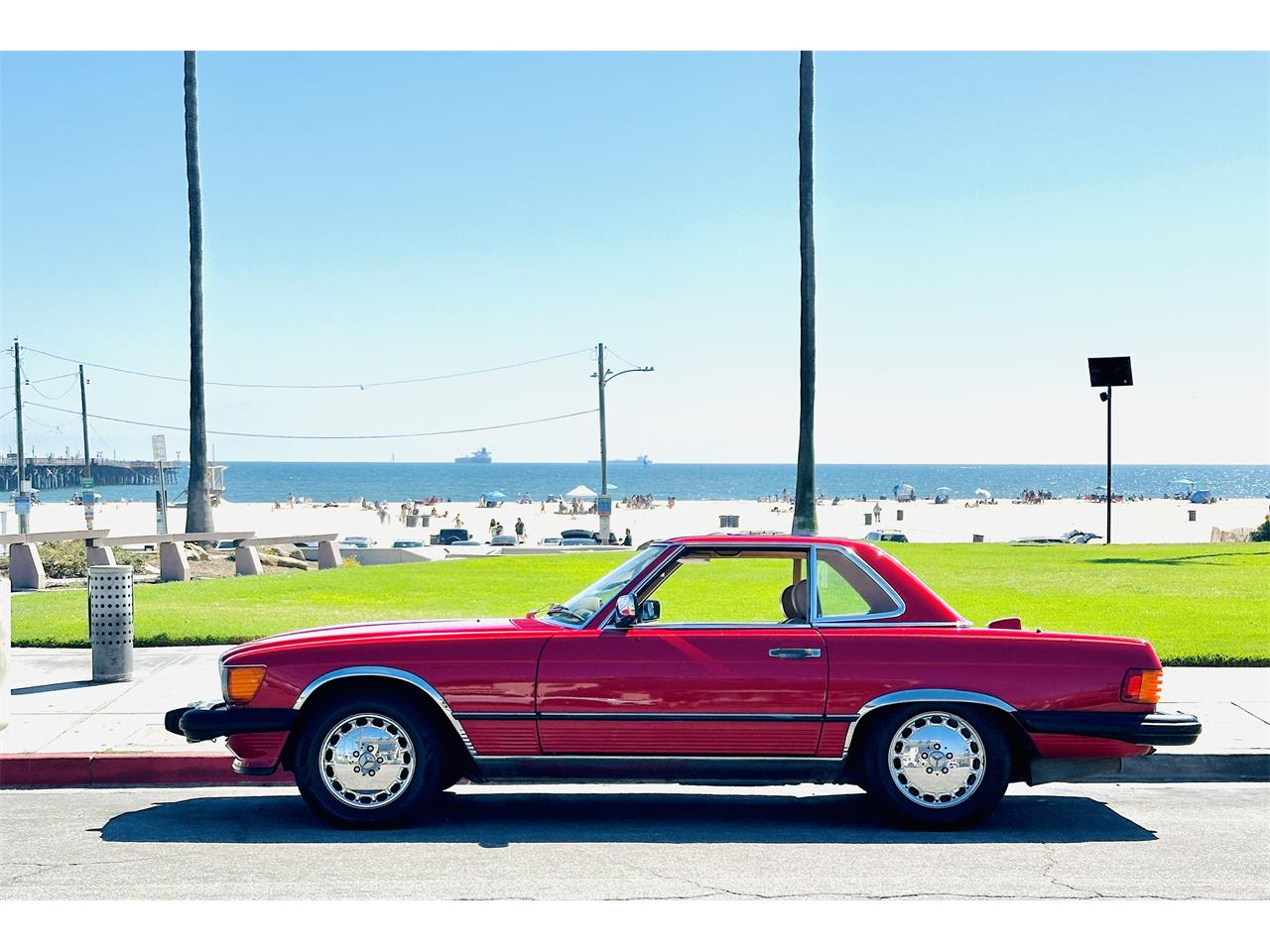 Mercedes-benz-560sl-1986-Red-tan-1