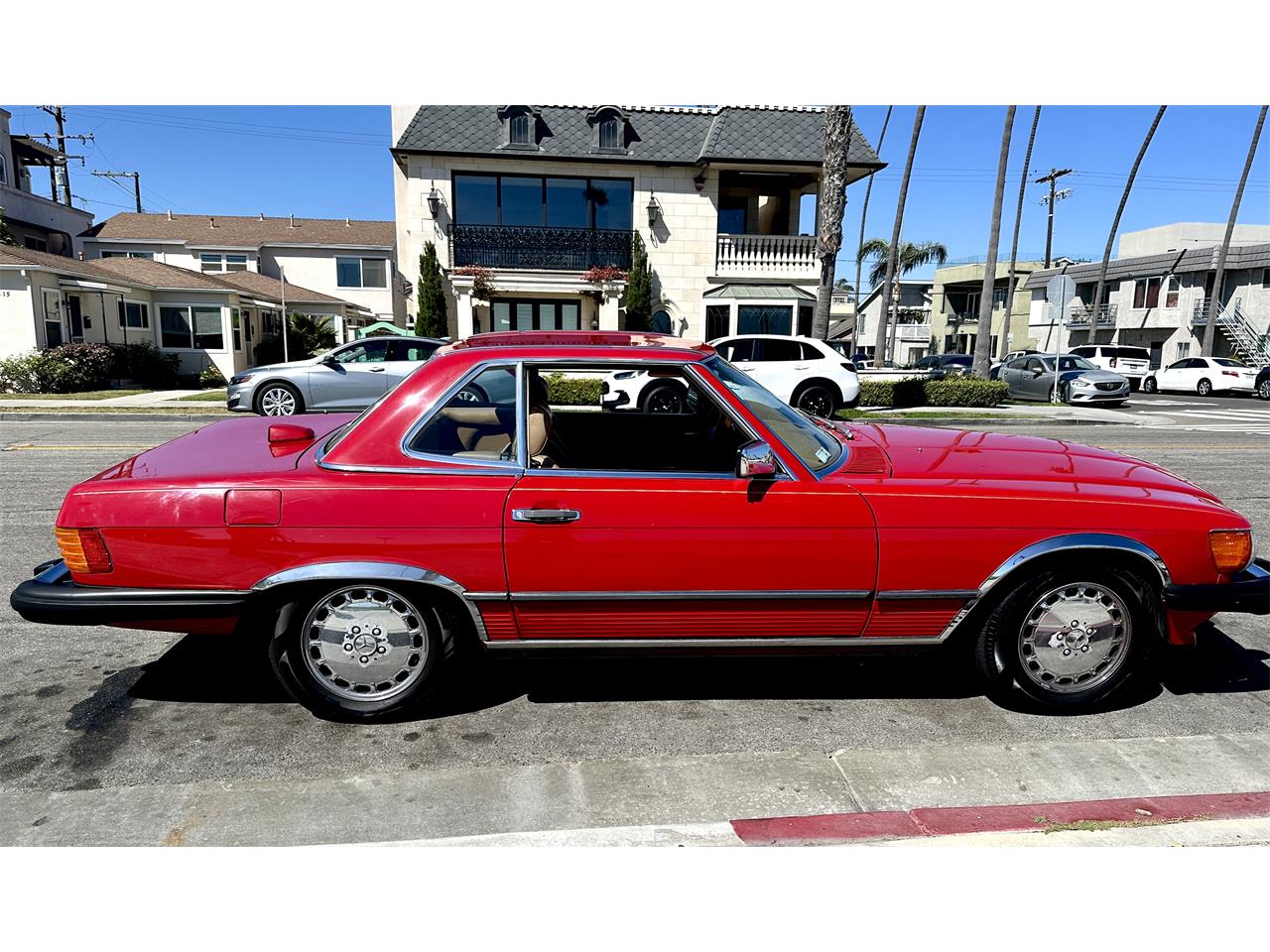 Mercedes-benz-560sl-1986-Red-tan-11
