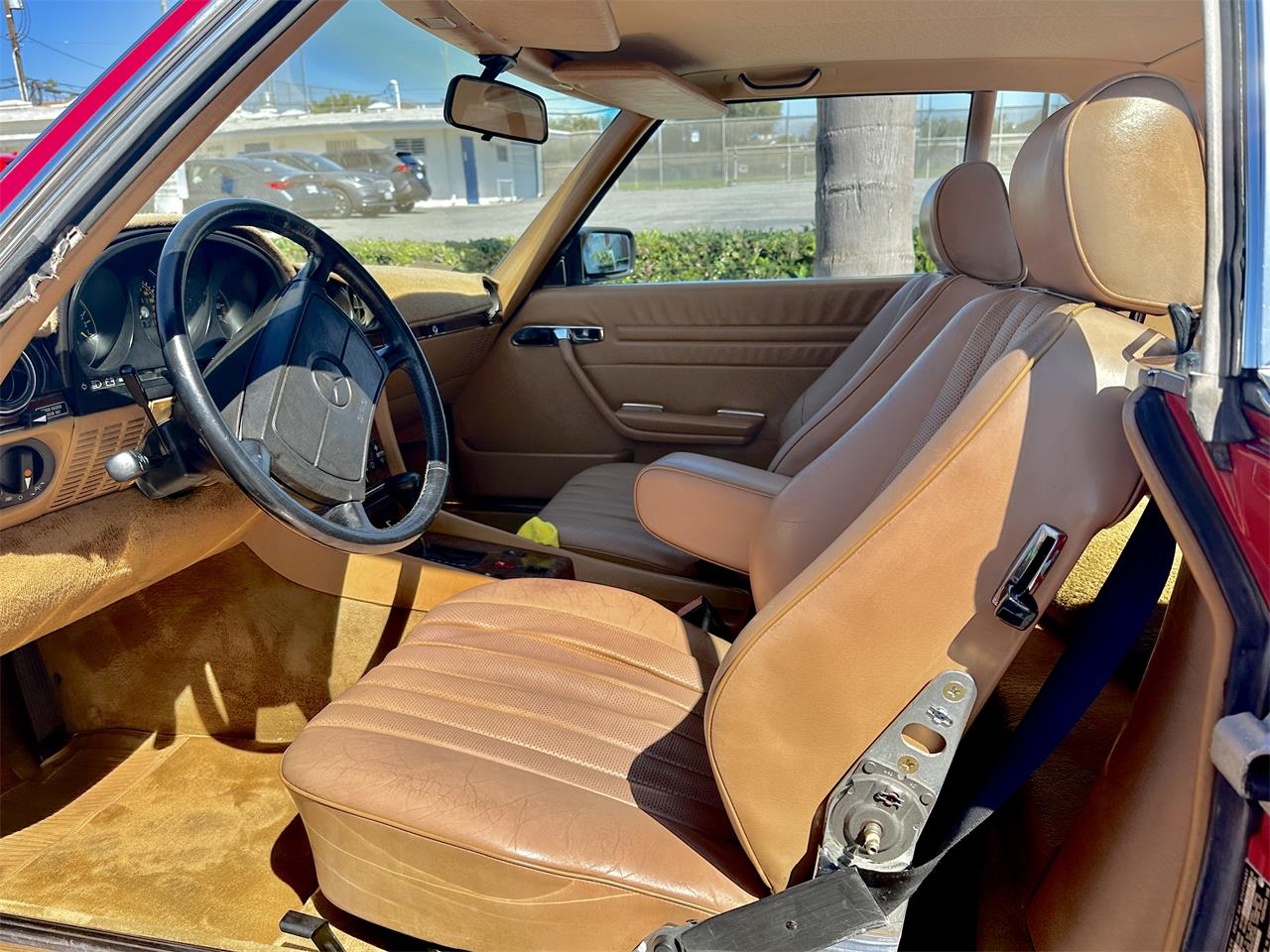 Mercedes-benz-560sl-1986-Red-tan-15