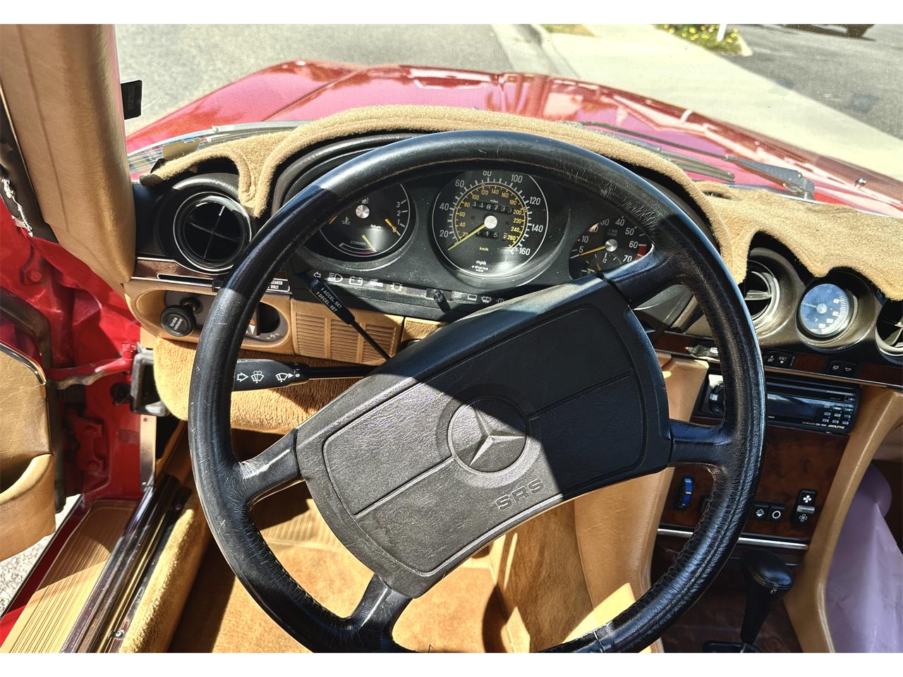Mercedes-benz-560sl-1986-Red-tan-16