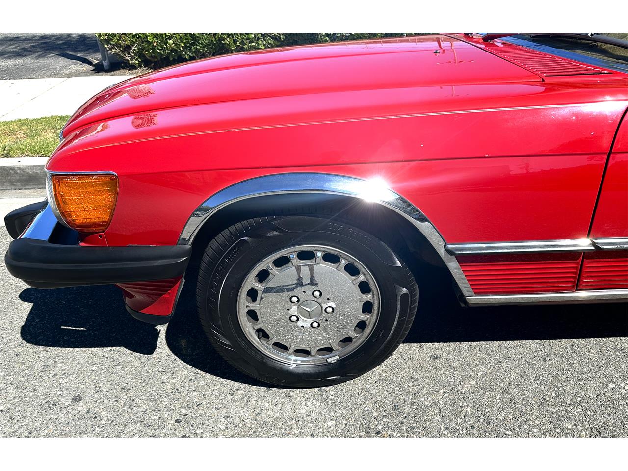 Mercedes-benz-560sl-1986-Red-tan-18