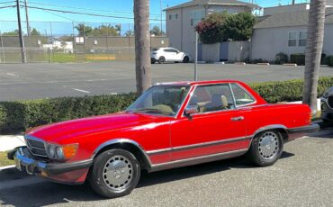 Mercedes-benz-560sl-1986-Red-tan-3