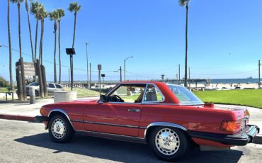 Mercedes-benz-560sl-1986-Red-tan