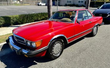 Mercedes-benz-560sl-1986-Red-tan-4