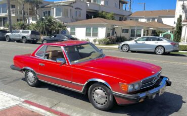 Mercedes-benz-560sl-1986-Red-tan-7