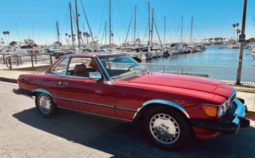 Mercedes-benz-560sl-1986-Red-tan-9