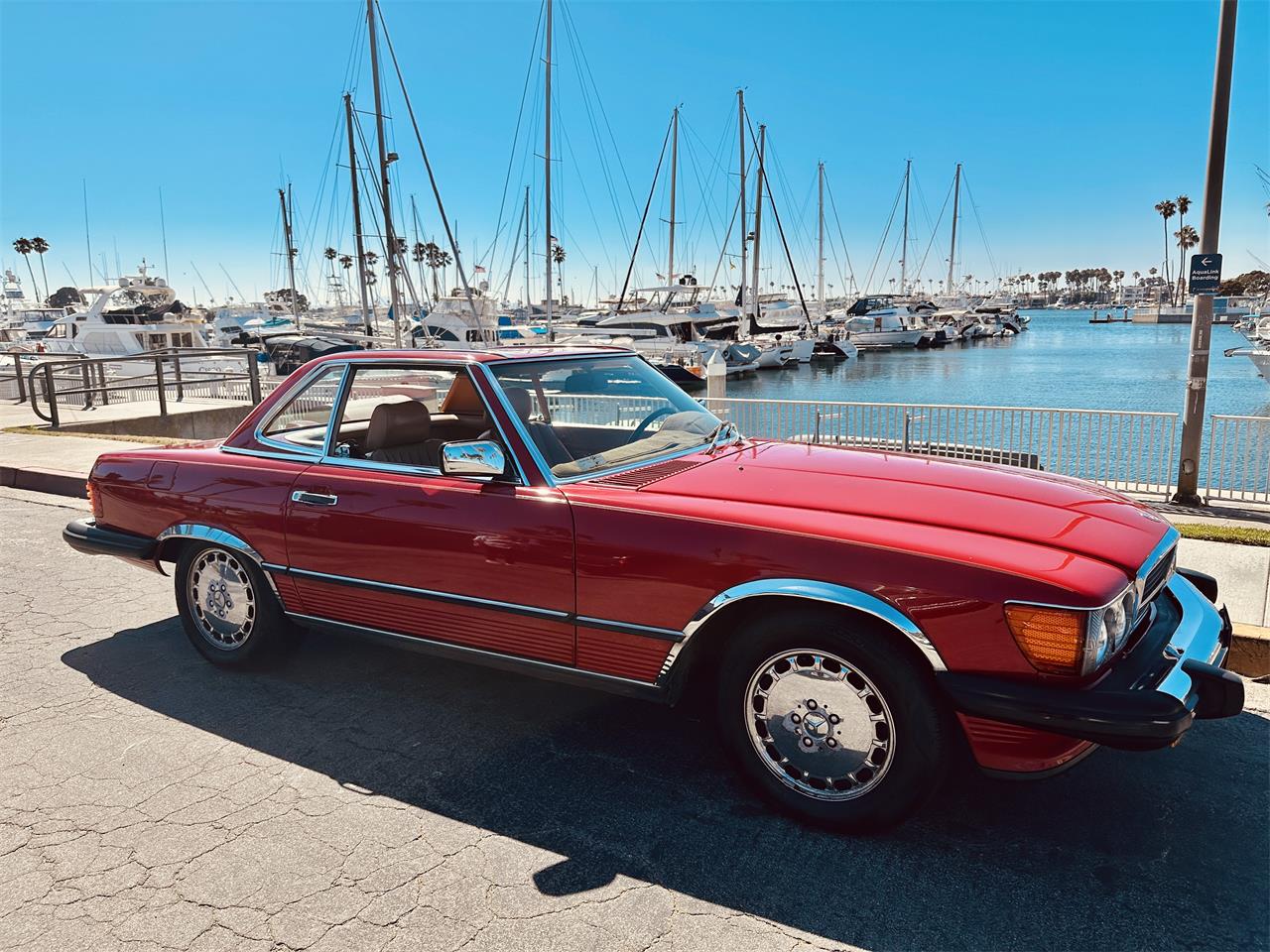 Mercedes-benz-560sl-1986-Red-tan-9
