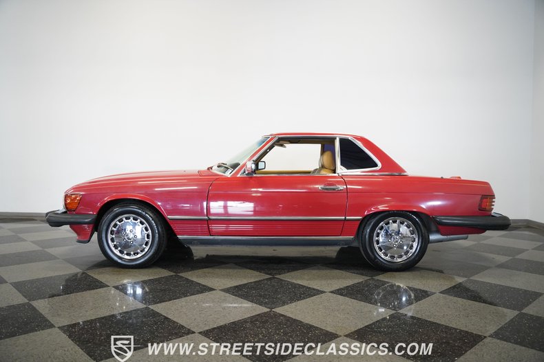 Mercedes-benz-560sl-1989-Signal-Red-Tan