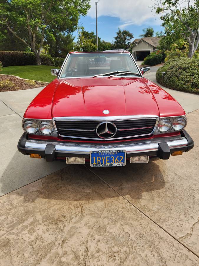 Mercedes-benz-cla-class-560sl-1986-red