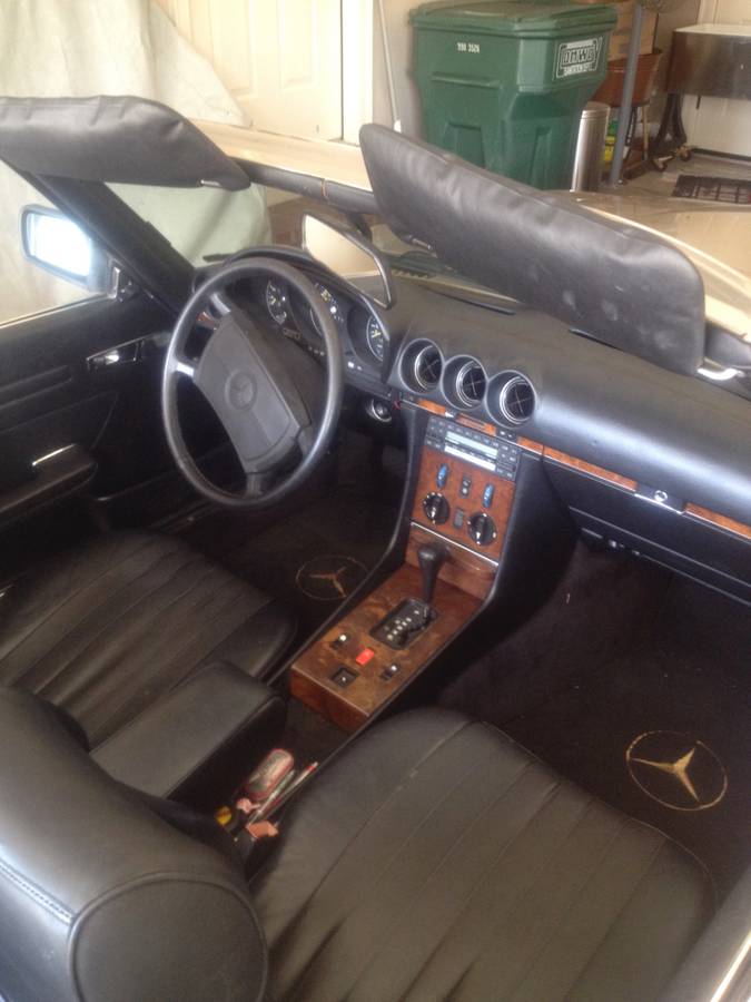 Mercedes-convertible-500sl-1986-silver-4