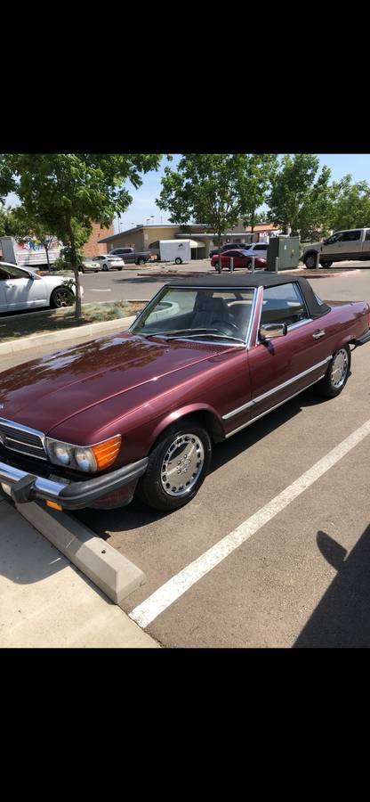 Mercedes-sl560-1987-brown-1