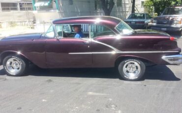 Oldsmobile-88-1956-Burgundy-Burgundy