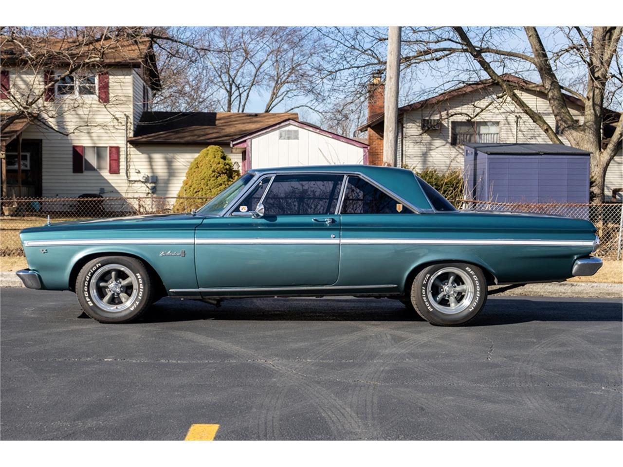 Plymouth-2-dr-coupe-1965-Dark-Turquoise-Turquoise-1